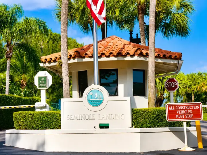 Seminole Landing gated waterfront estate